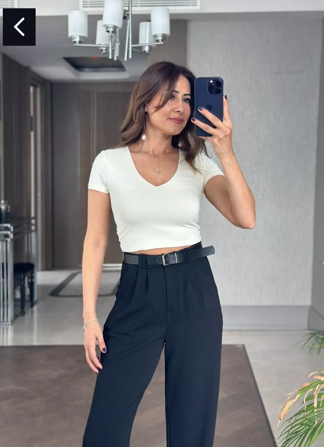 Black Classic Pants Without Belt  hover image