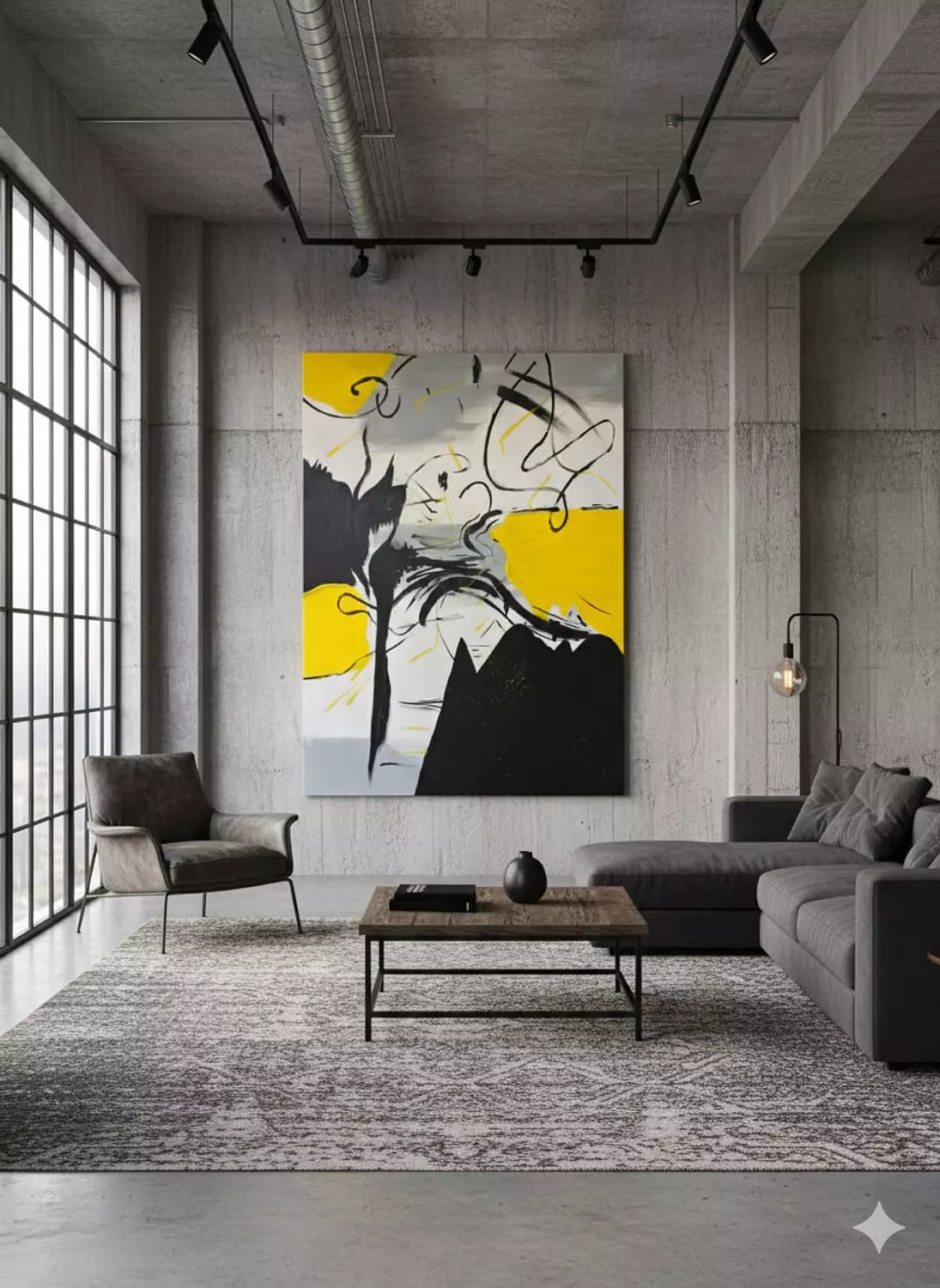 Confusion - Acrylic on Canvas - 140*100 - Without Frame - Ready for immediate purchase image