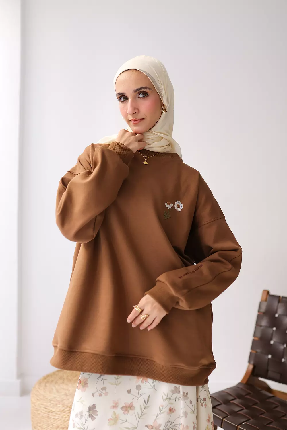  violet over size hoodie 🤍 1