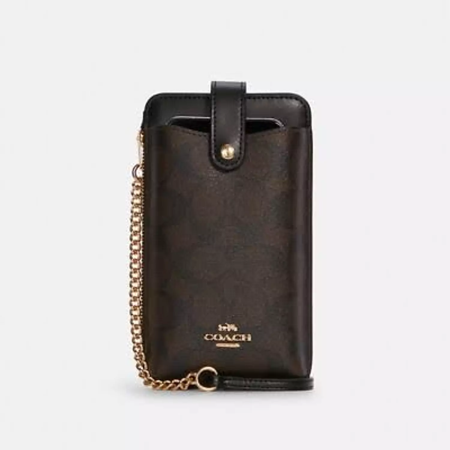 Coach Phone Crossbody In Signature Canvas image