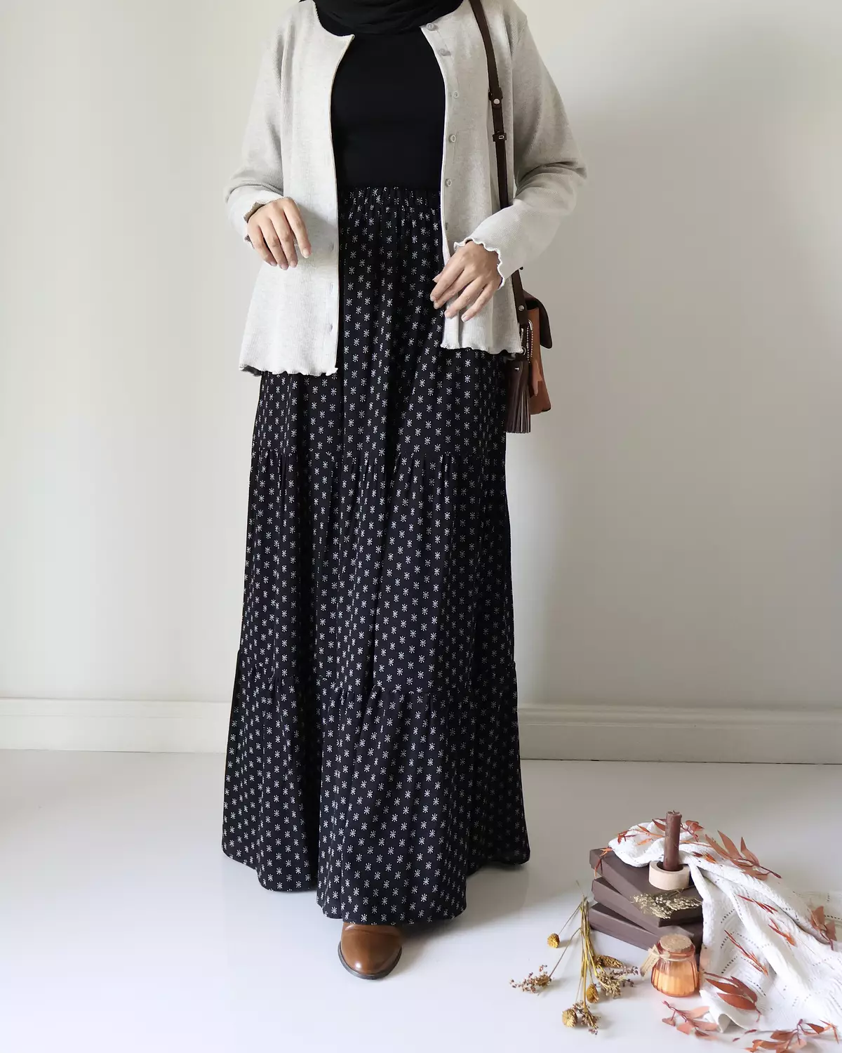 Cotton Crochet Black Snow Skirt image