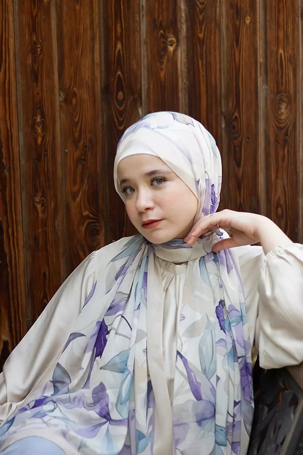 Lavender lace in chiffon 7