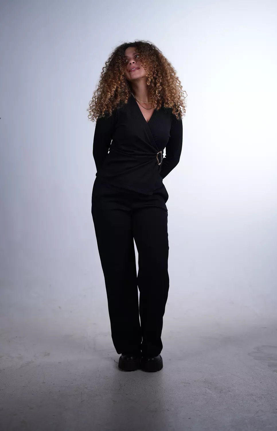 The Weekend Wrap Set- Black  image