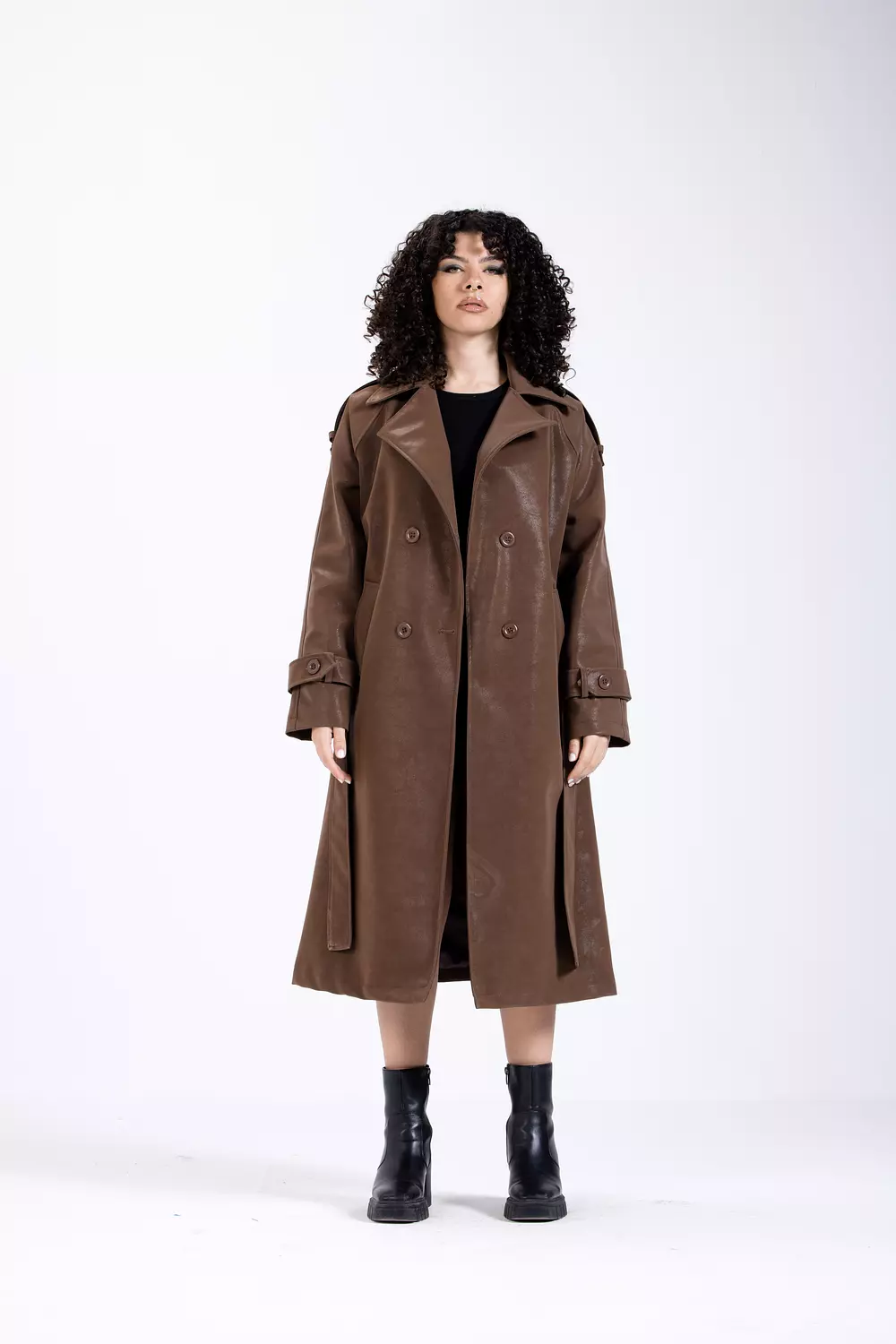 Coco Leather Coat image