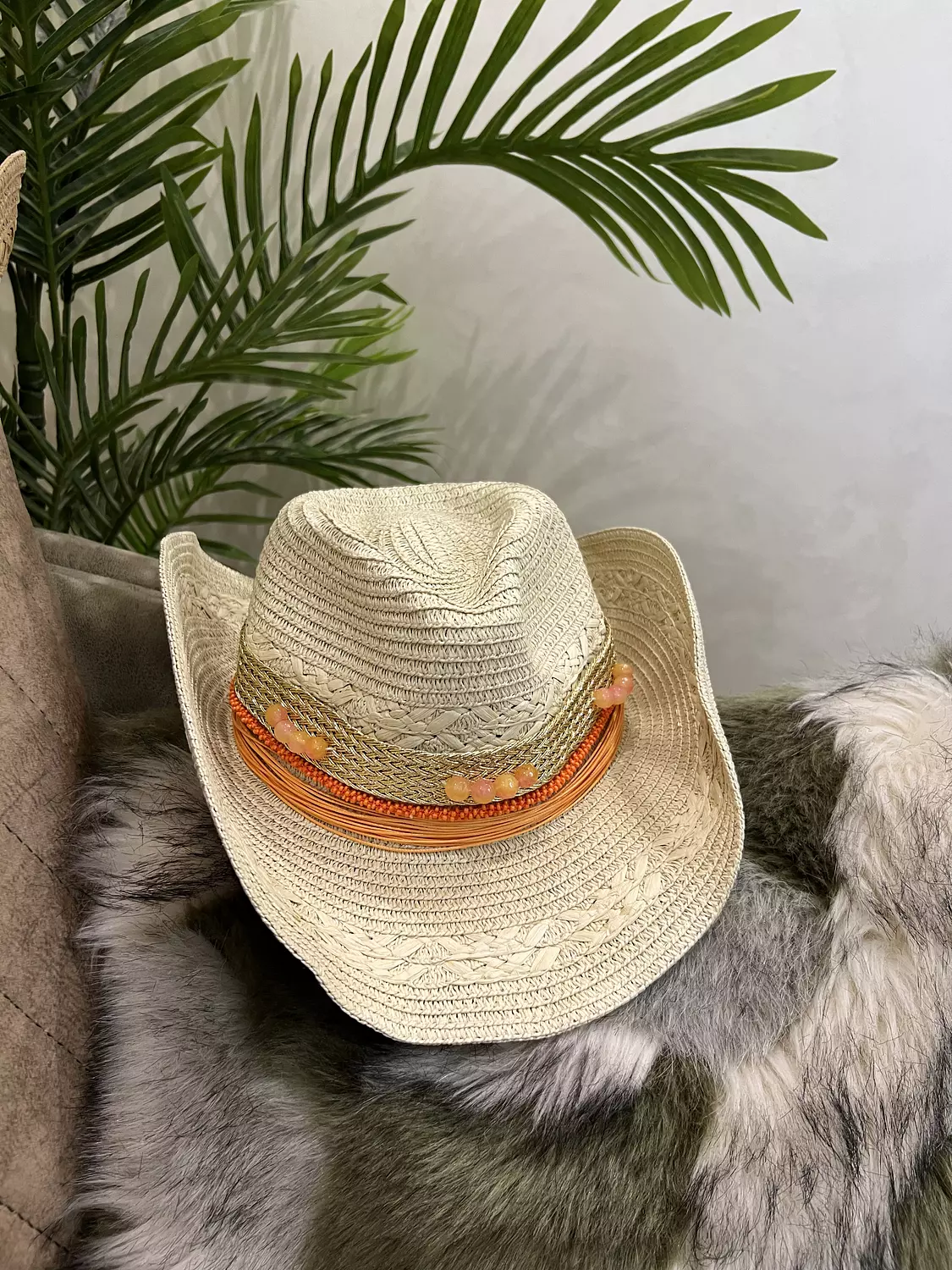 Orange blossom hat 2
