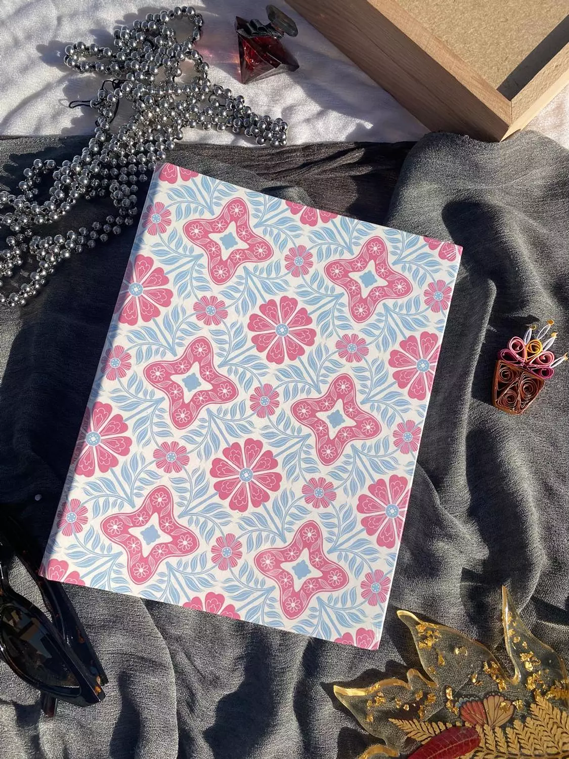 Mosaic Blush A5 Binder Notebook image