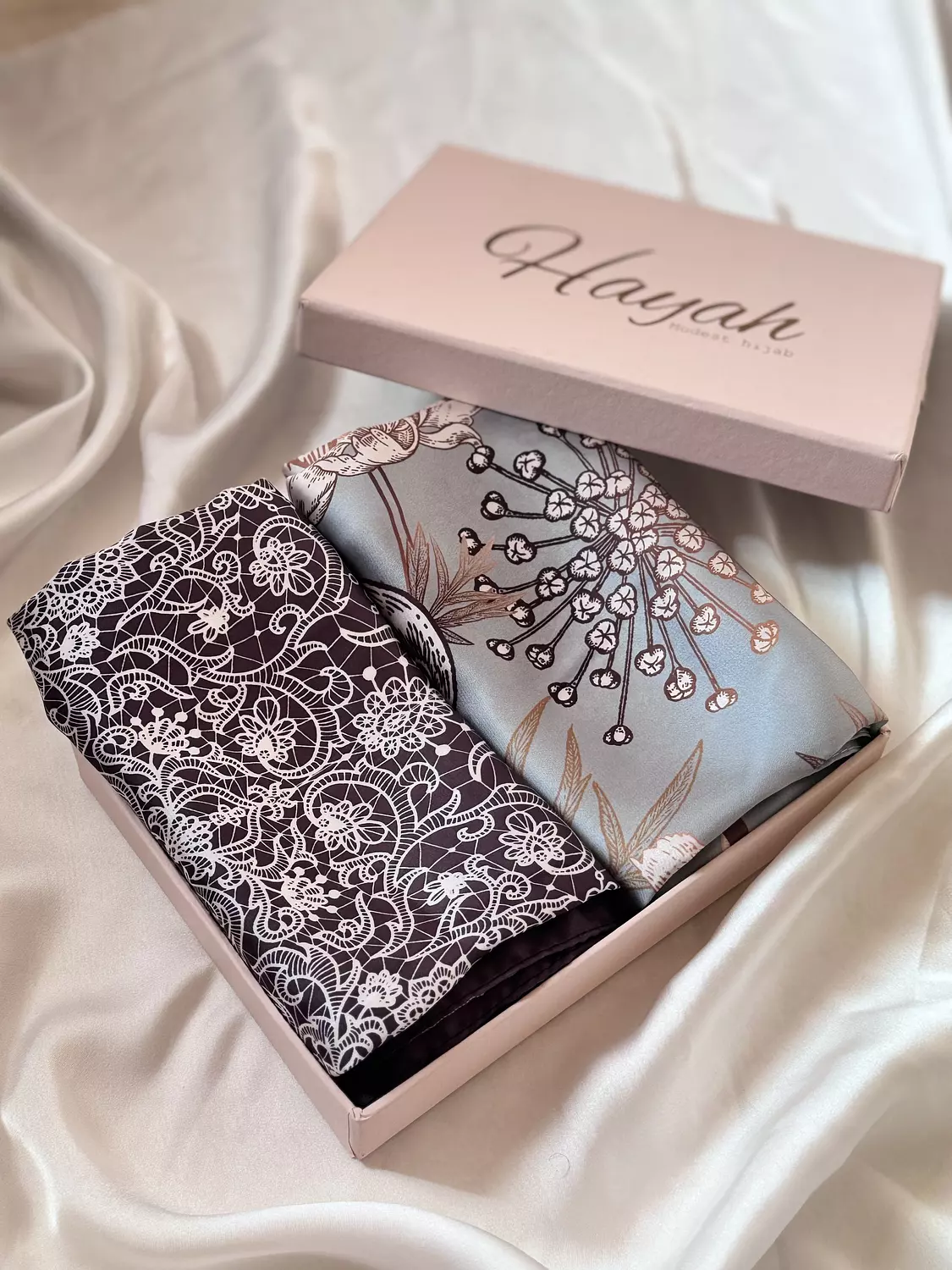 Athena , batoul in brown satin bundle image