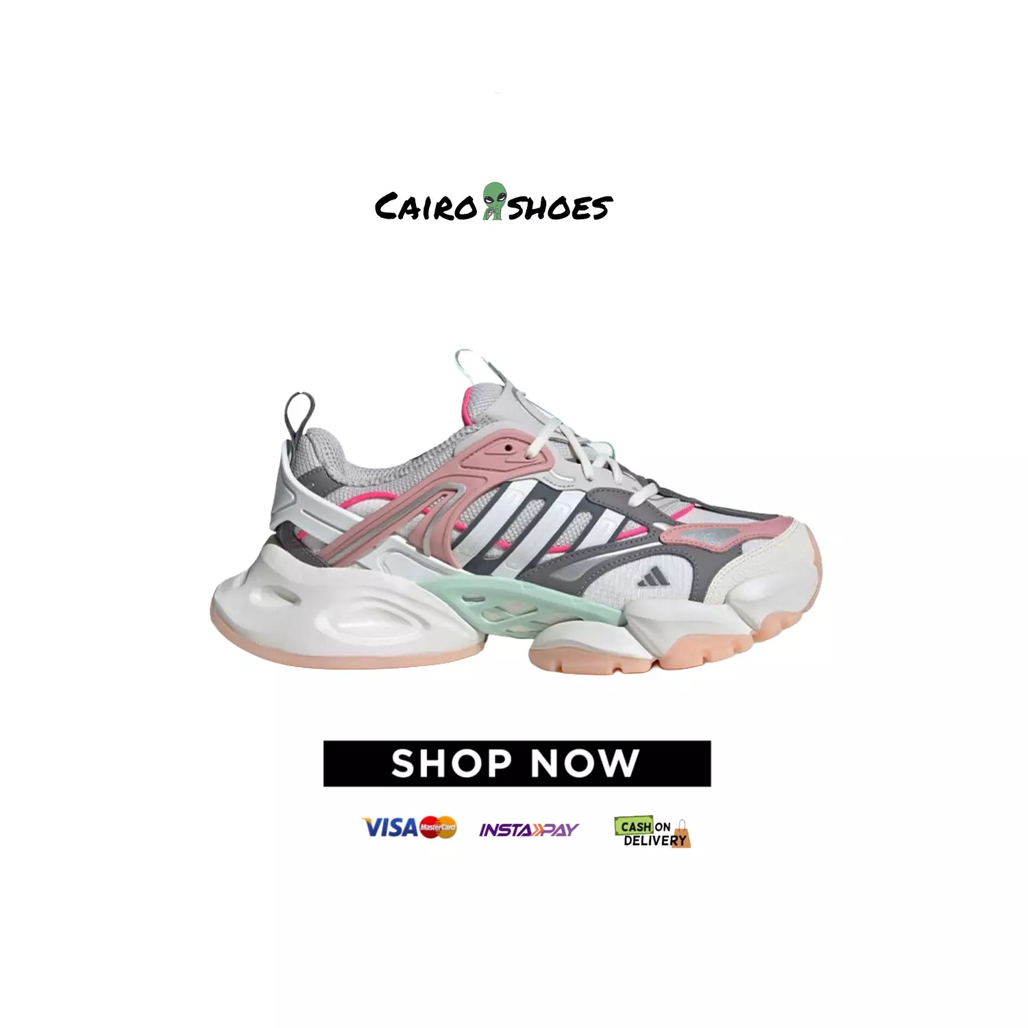 adidas vento XLG Deluxe  - White Grey Pink image