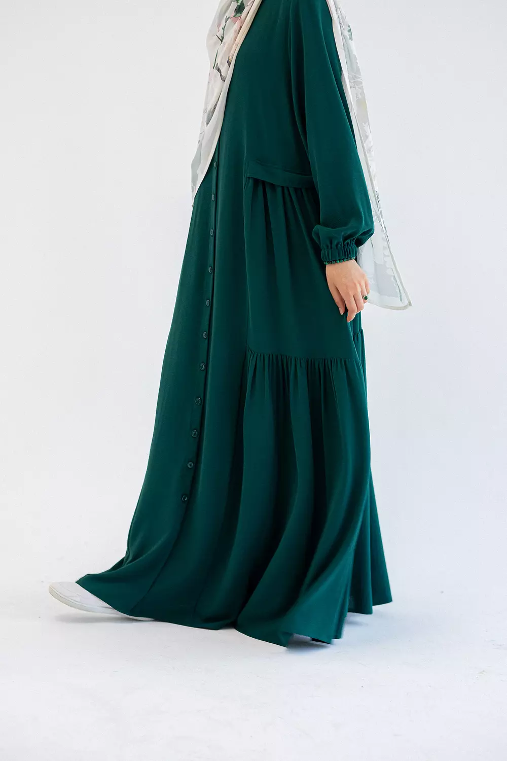 Green loose Dress 2