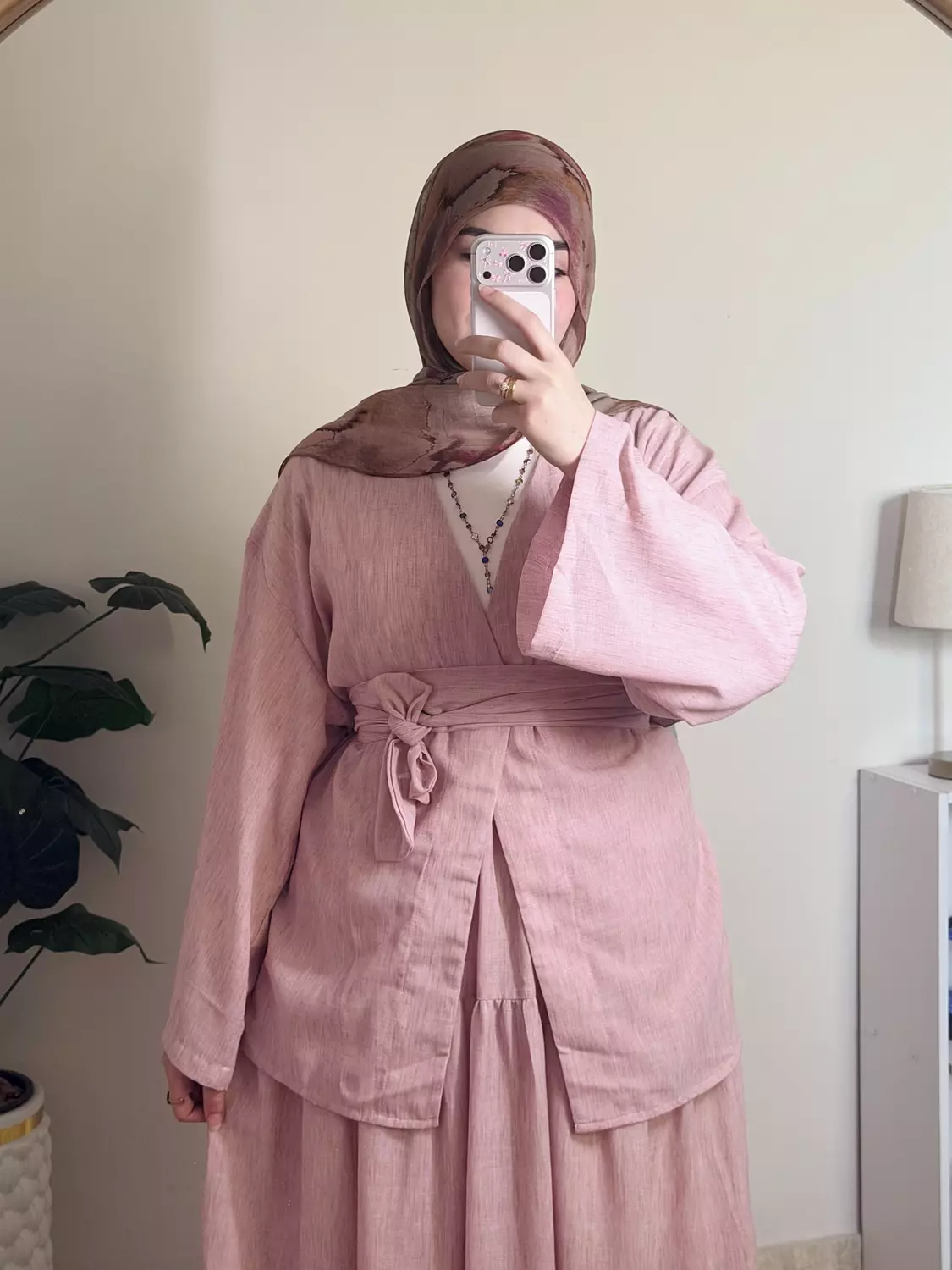 Everyday Belted Blouse 🩷🩶  2