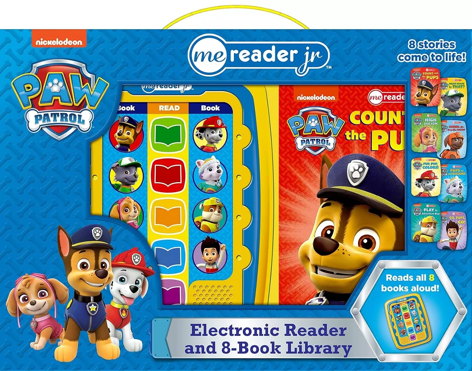 Nickelodeon PAW Patrol Chase, Skye, Marshall, and More! - Electronic Me Reader Jr. 8 Sound Book Library image