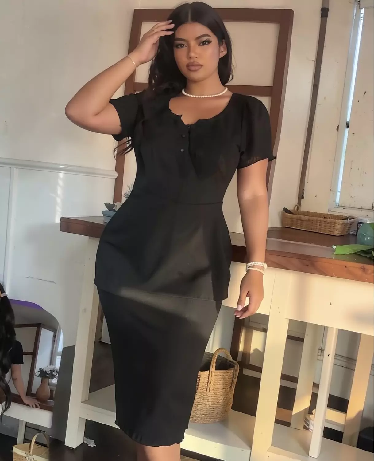 Ribbed Midi House Dress 4
