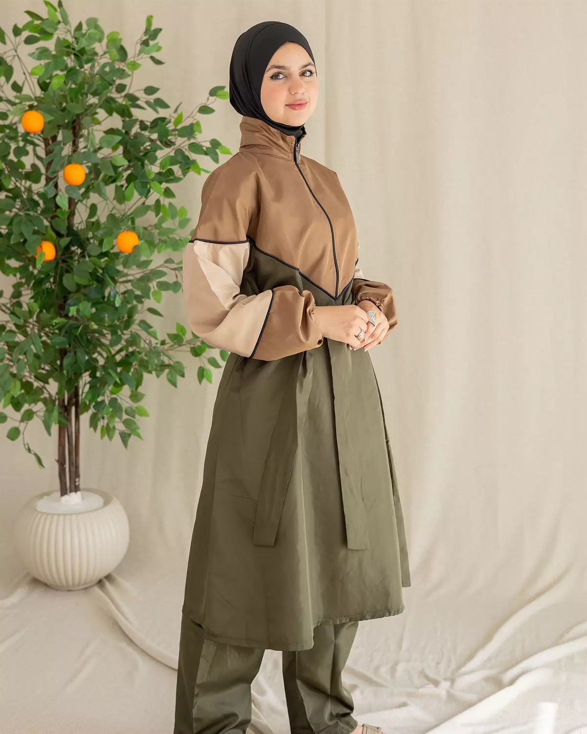 Burkini - Code 104 |  Beige & Café 5
