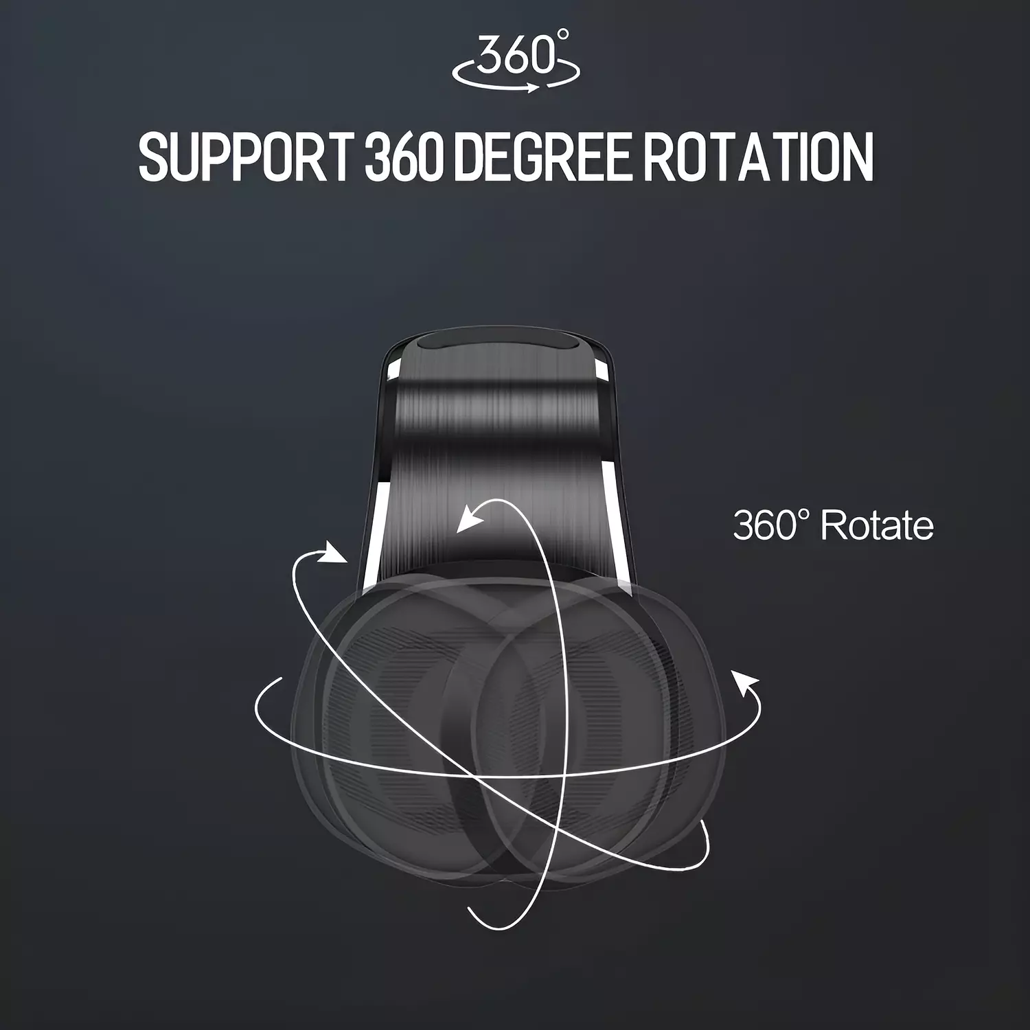 Magnetic Car Phone Holder - 360° Rotation - Mounts on Air Vents - X-Scoot XS-803 3