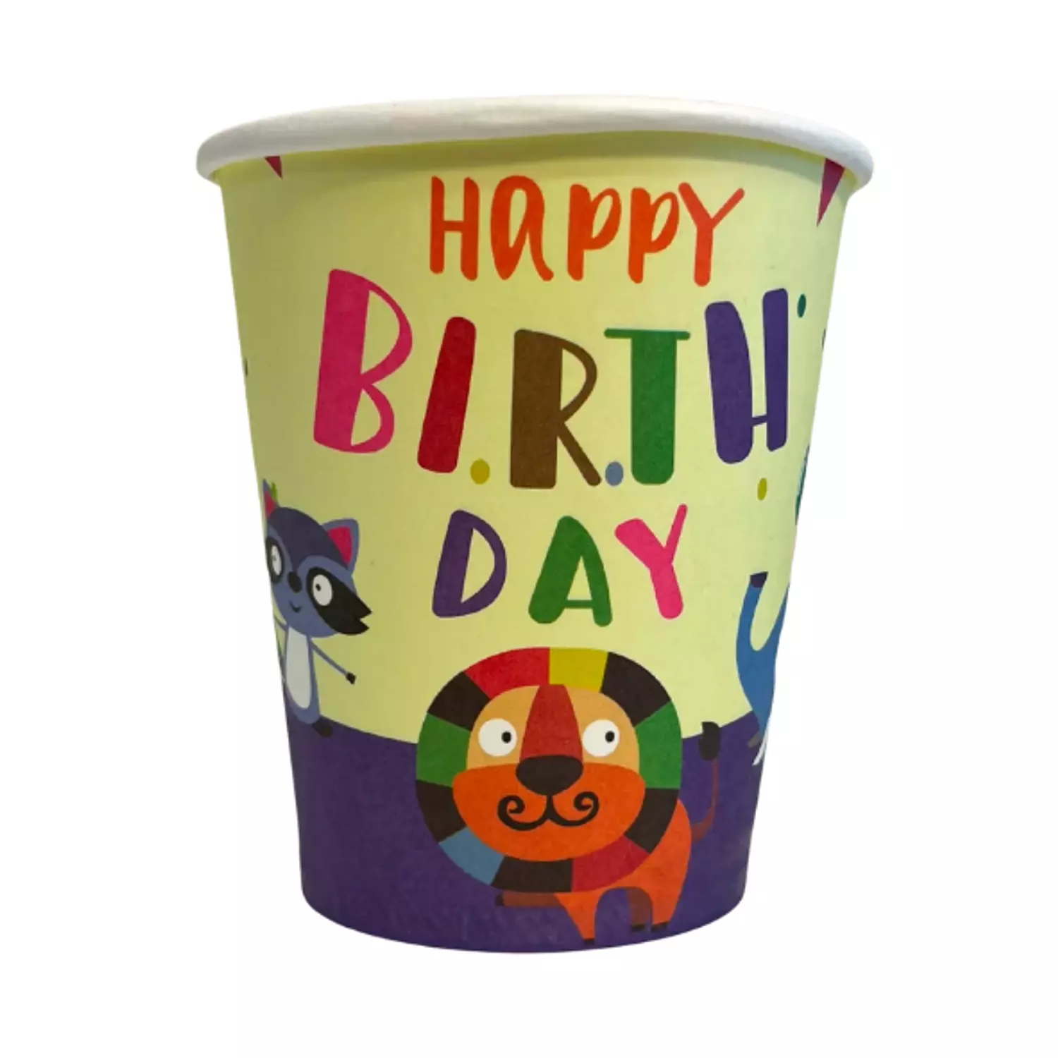 Animals Happy Birthday Paper Cups image