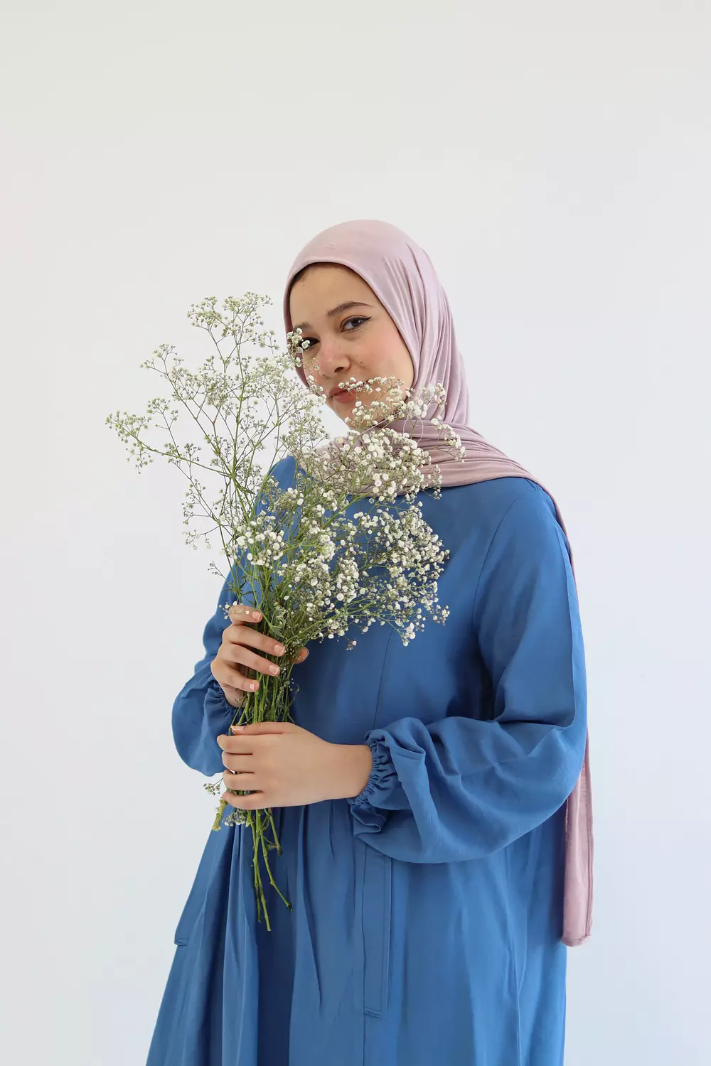 Blue Flowy Dress 9