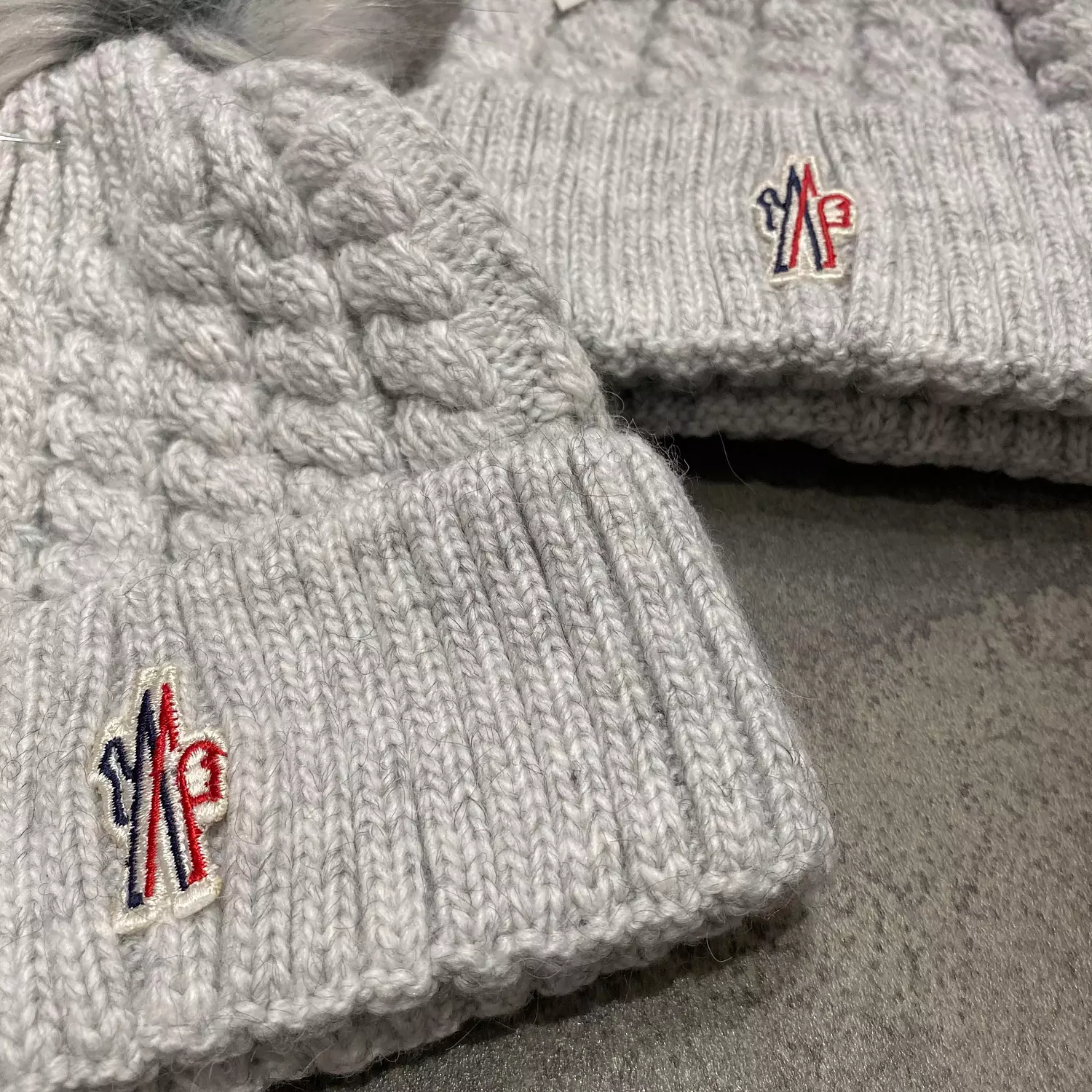 Moncler Grenoble Pompom Beanie-GREY -29WEI27 hover image