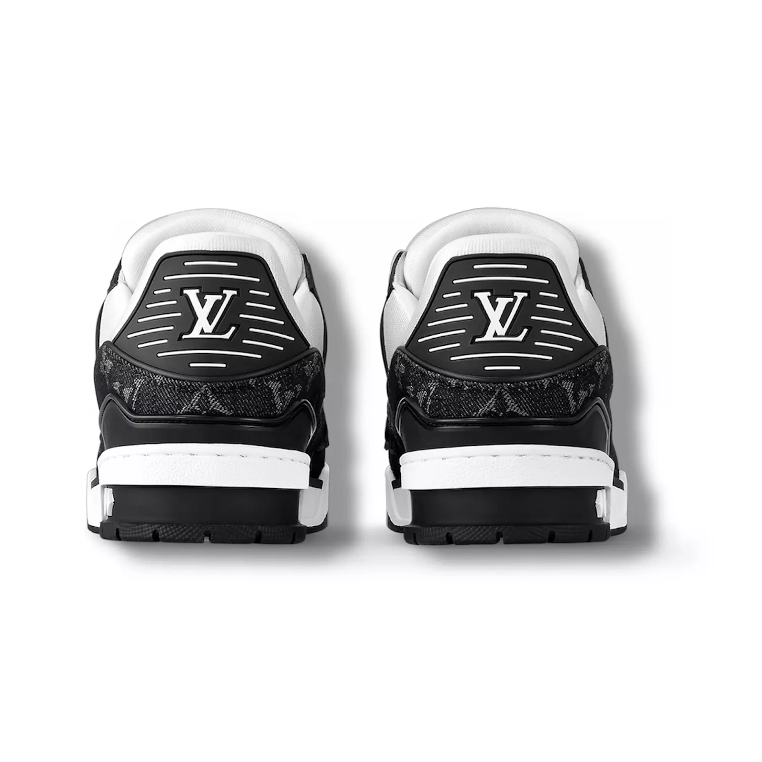 LV Trainer sneaker in Black denim 1