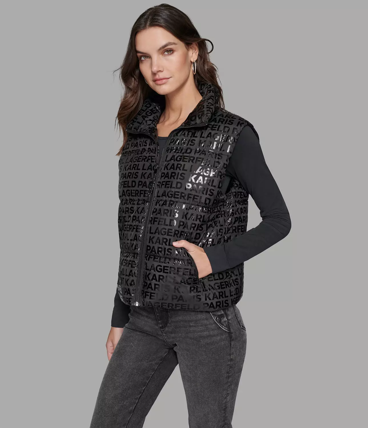 TONAL LOGO PUFFER VEST image