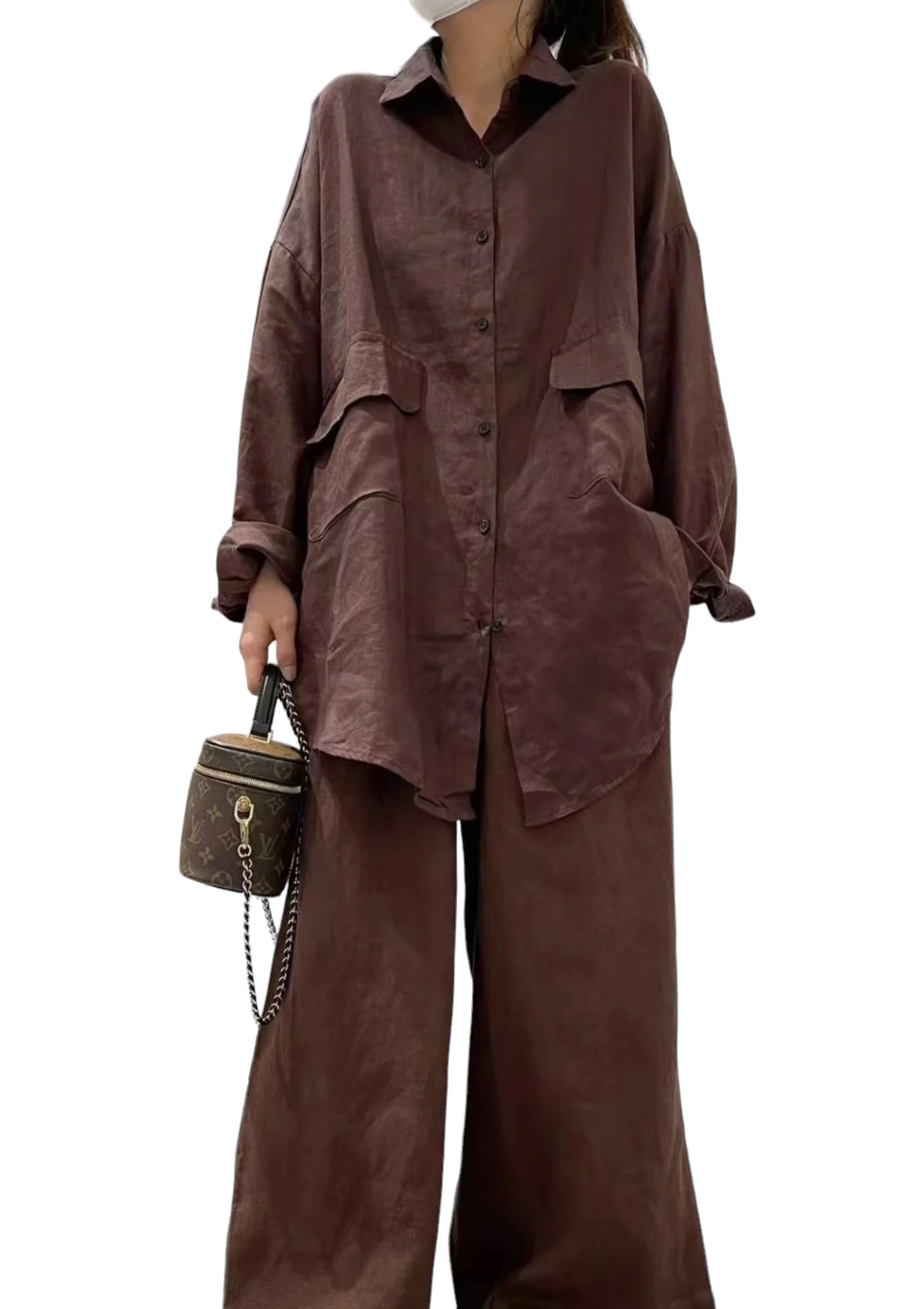 Art boutique Spring and Summer New Linen suit 1