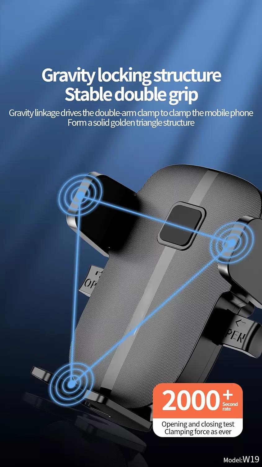 Car Phone Holder - 360° Rotating - Strong Suction Cup - Sendem W19 4