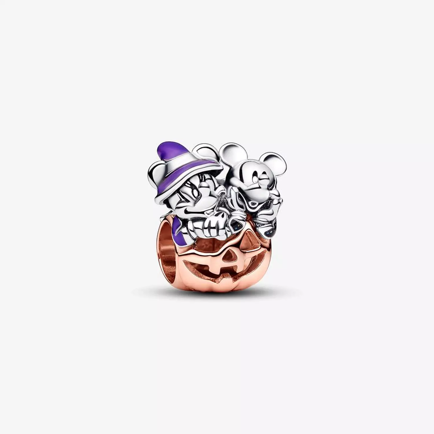 Sterling silver and 14k rose gold-plated unique metal blend-Charm-2023 F