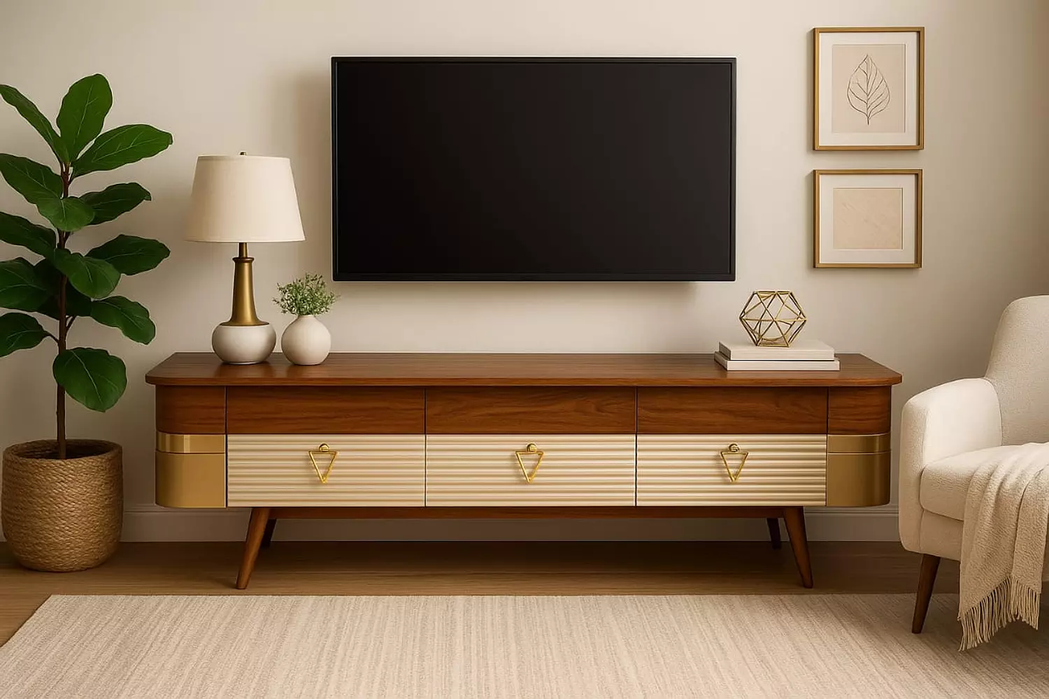 lcd #S17 ترابيزه شاشه استنلس 3 درج لون افريقي * شمبين image