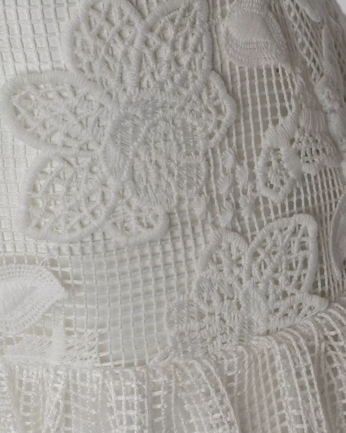 Dreamy Floral White Net Dress 2