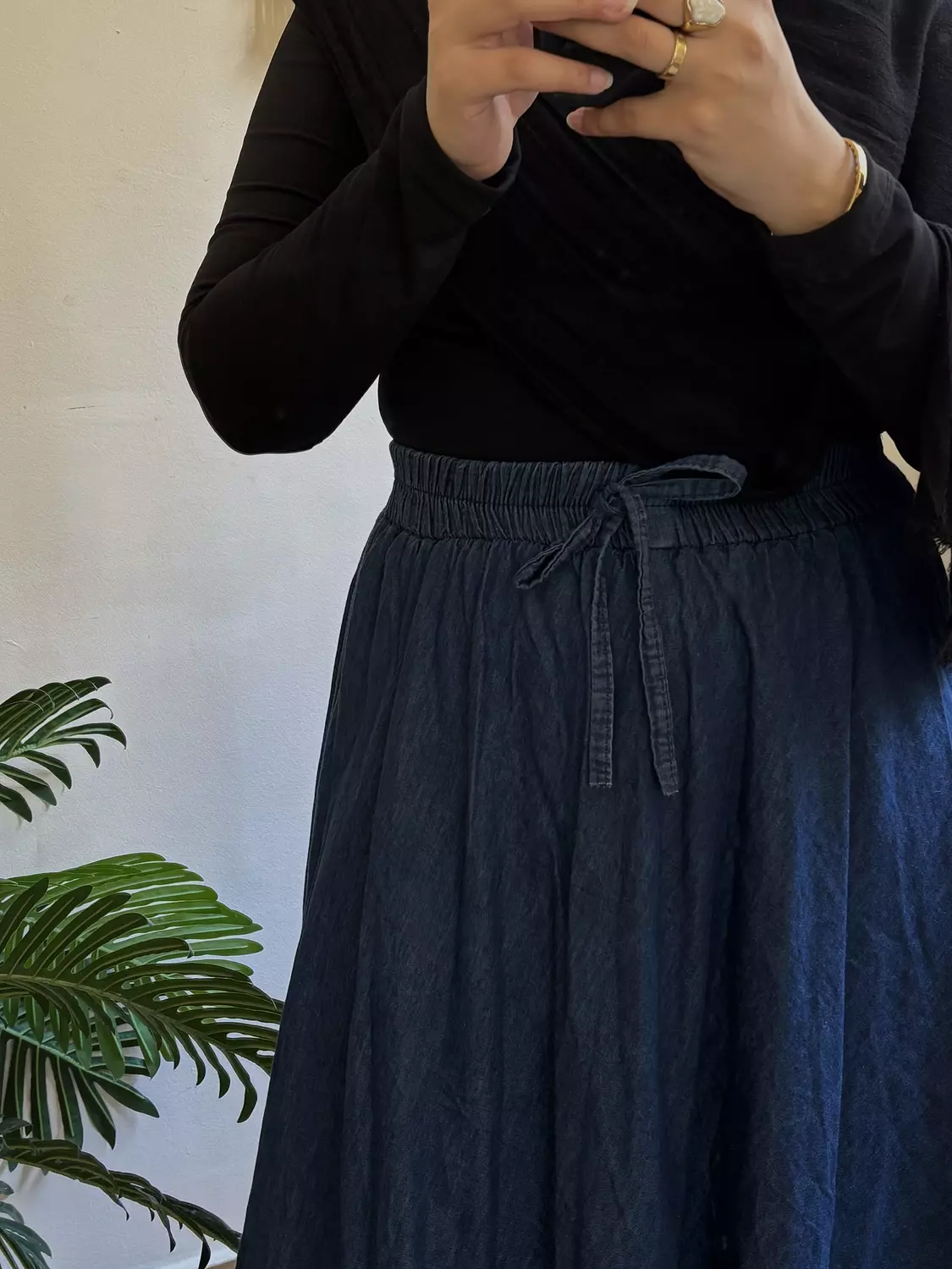 DENIM CLOCHE SKIRT  2