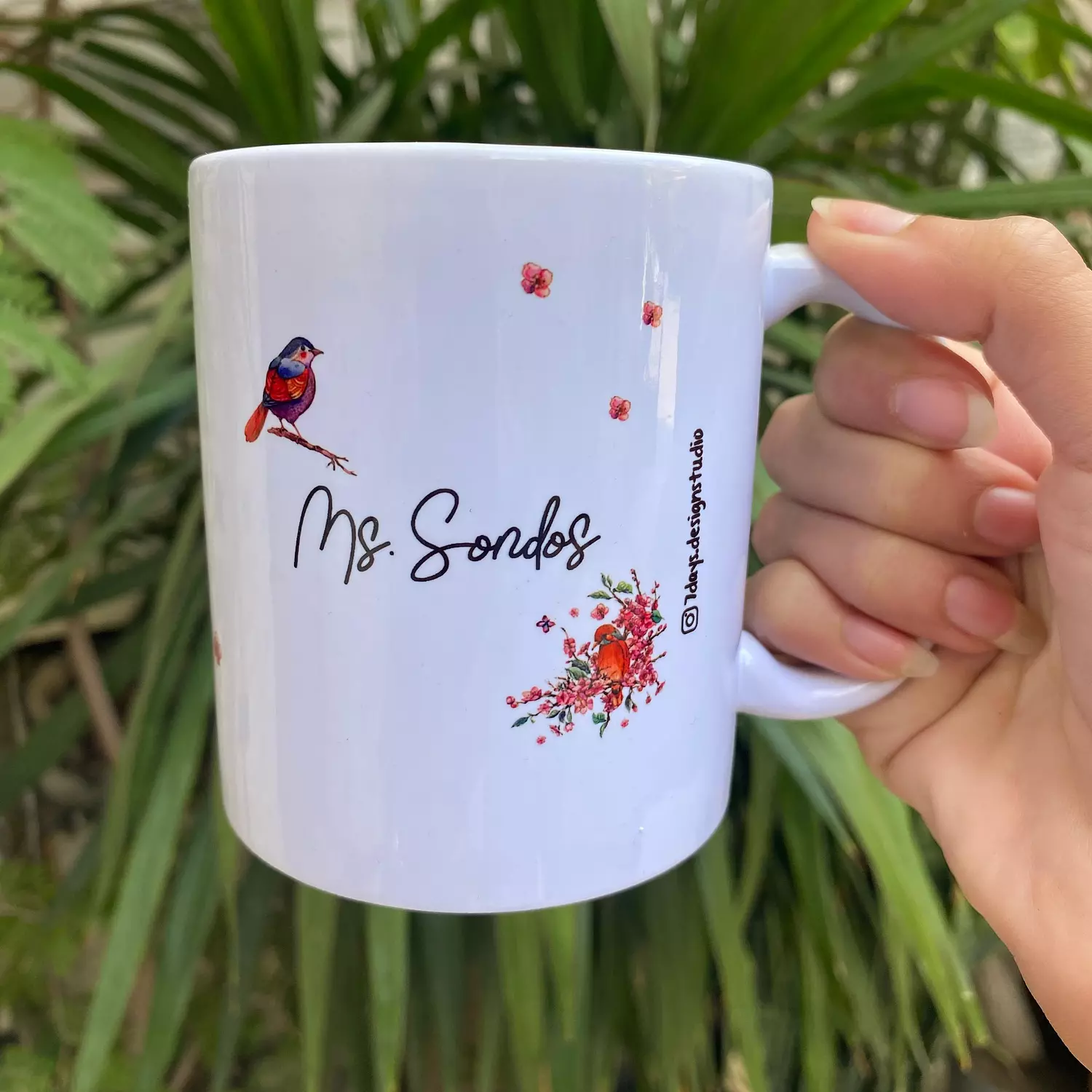 Birds Purple Mug 1