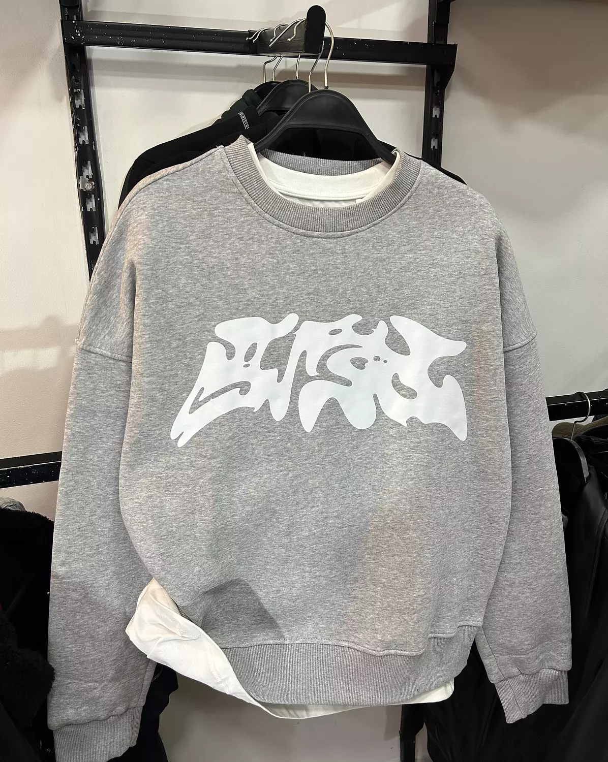 Light Grey Crewneck Sweatshirt  1
