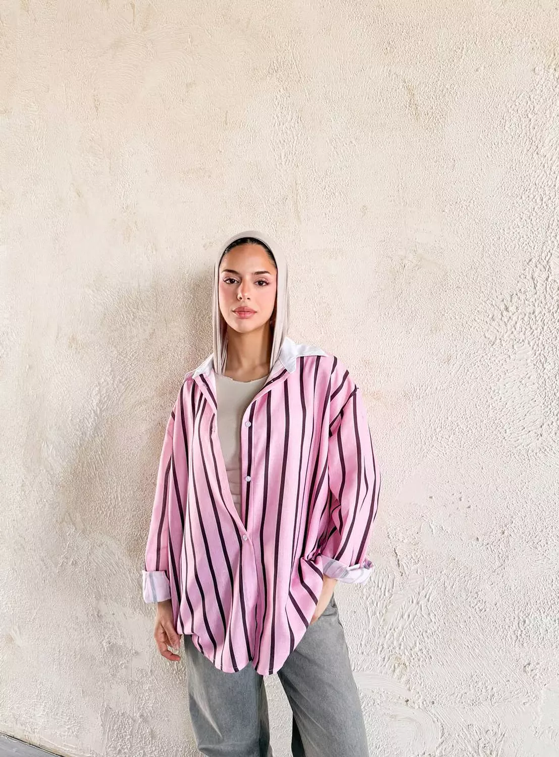 Pink Striped Shirt image