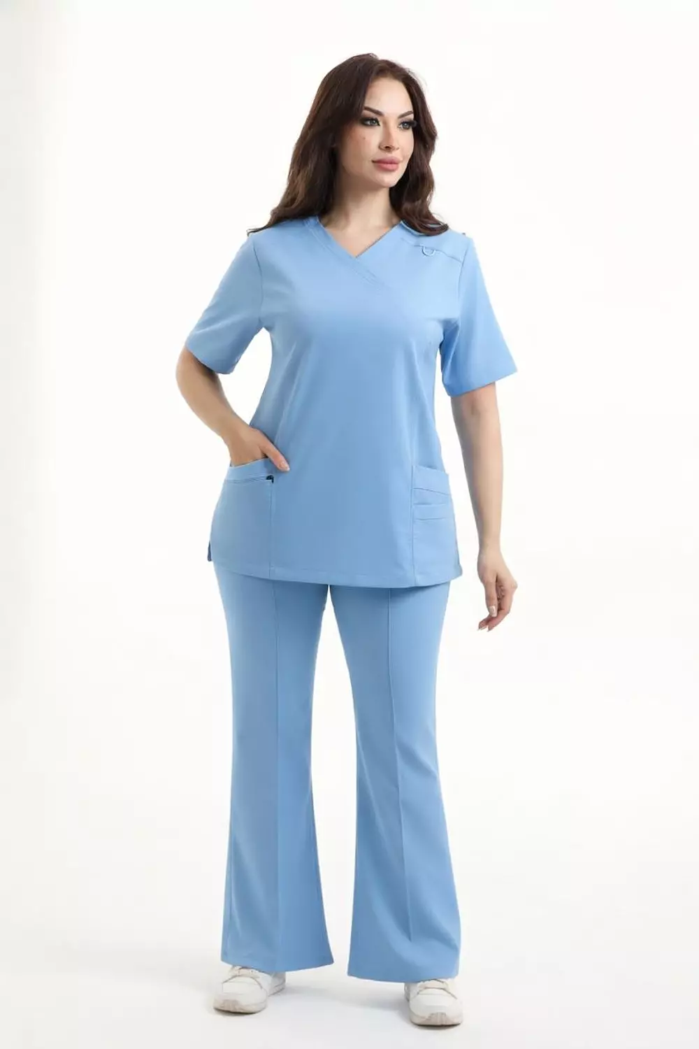 Sky Blue New Flexi Scrub 2