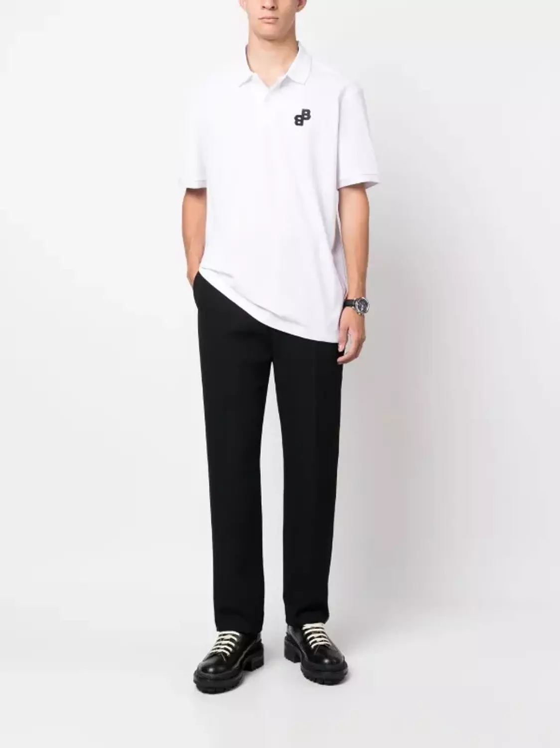  BOSS polo shirt  (white) 2
