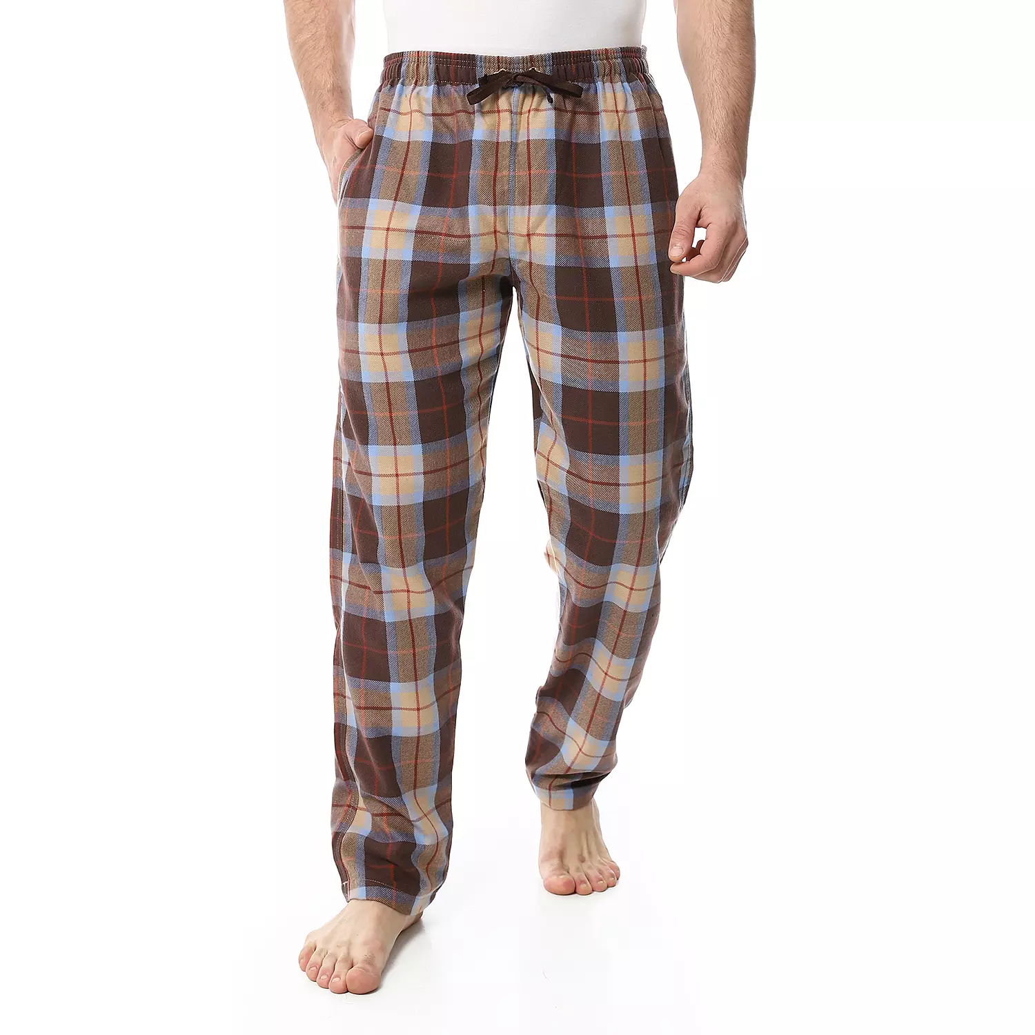 Shorto Winter Check Pants - Brown * Beige - 4045 - 4 image