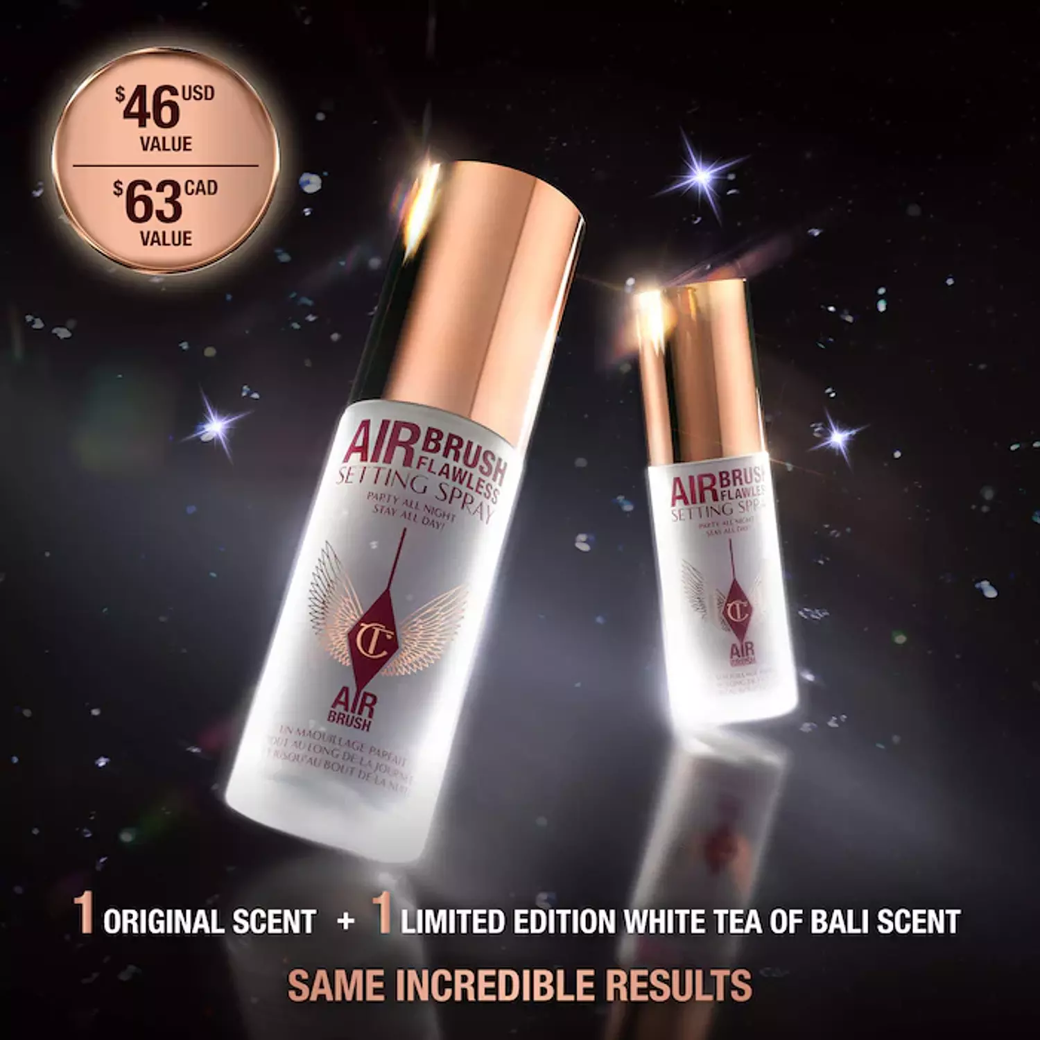 Charlotte Tilbury  Mini Airbrush Flawless Setting Spray Duo Gift Set 1