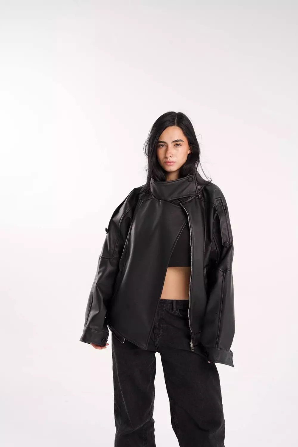 Zara leather jacket  3