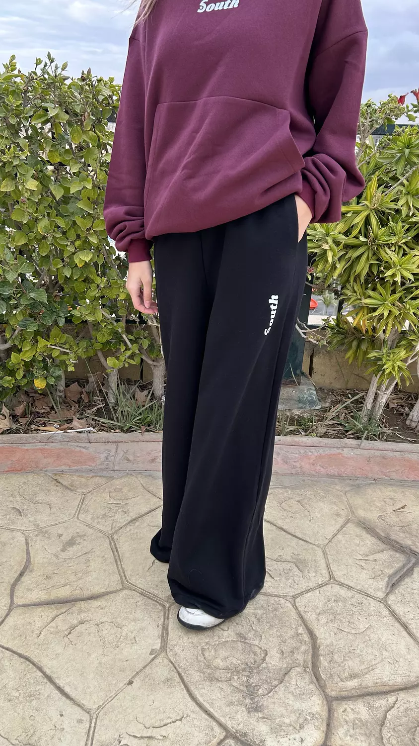 SOUTH DIG COTTON Black SWEAT-PANT for girls hover image
