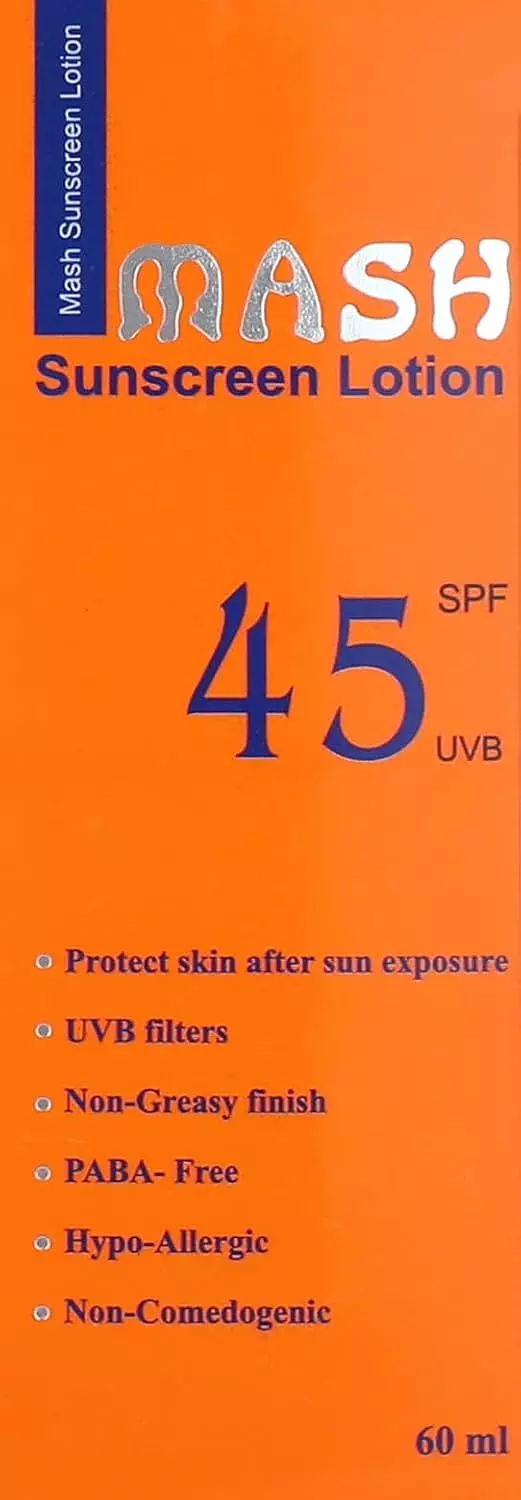 MASH SUNSCREEN LOTION 45 SPF 60 ML 2