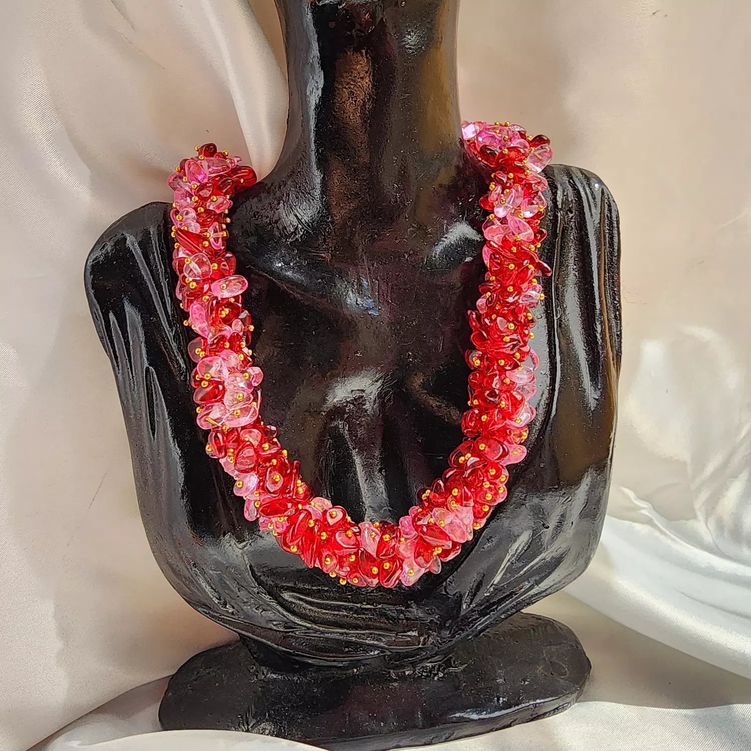 Rose bloom necklace  2