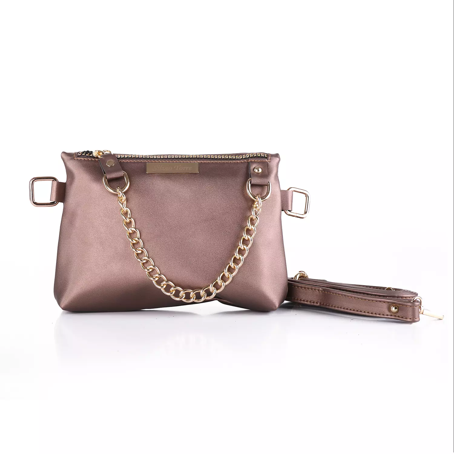 ST Leather Waist And Cross Bag-Oxidaih image