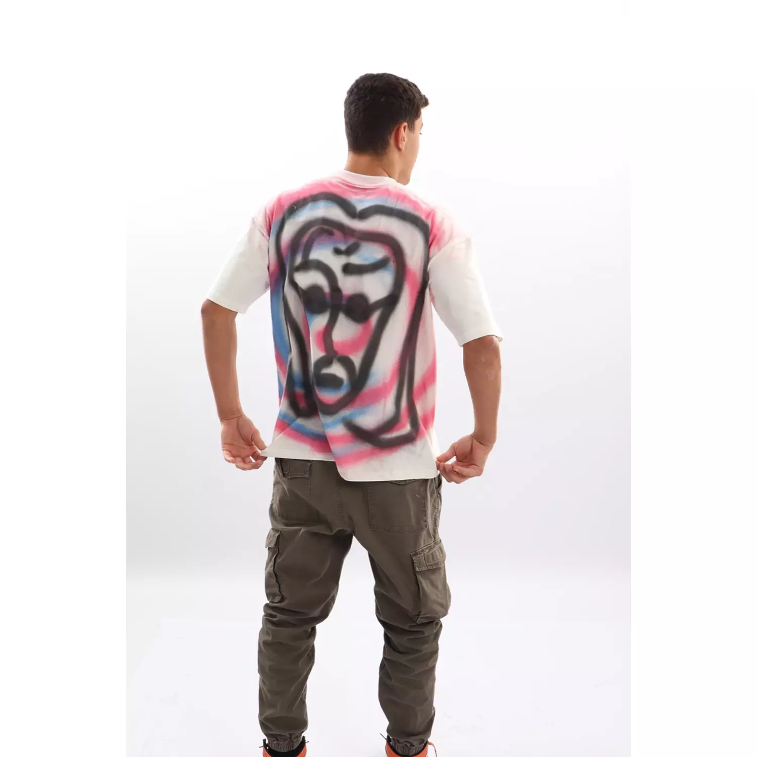 swirl shirt in white  0