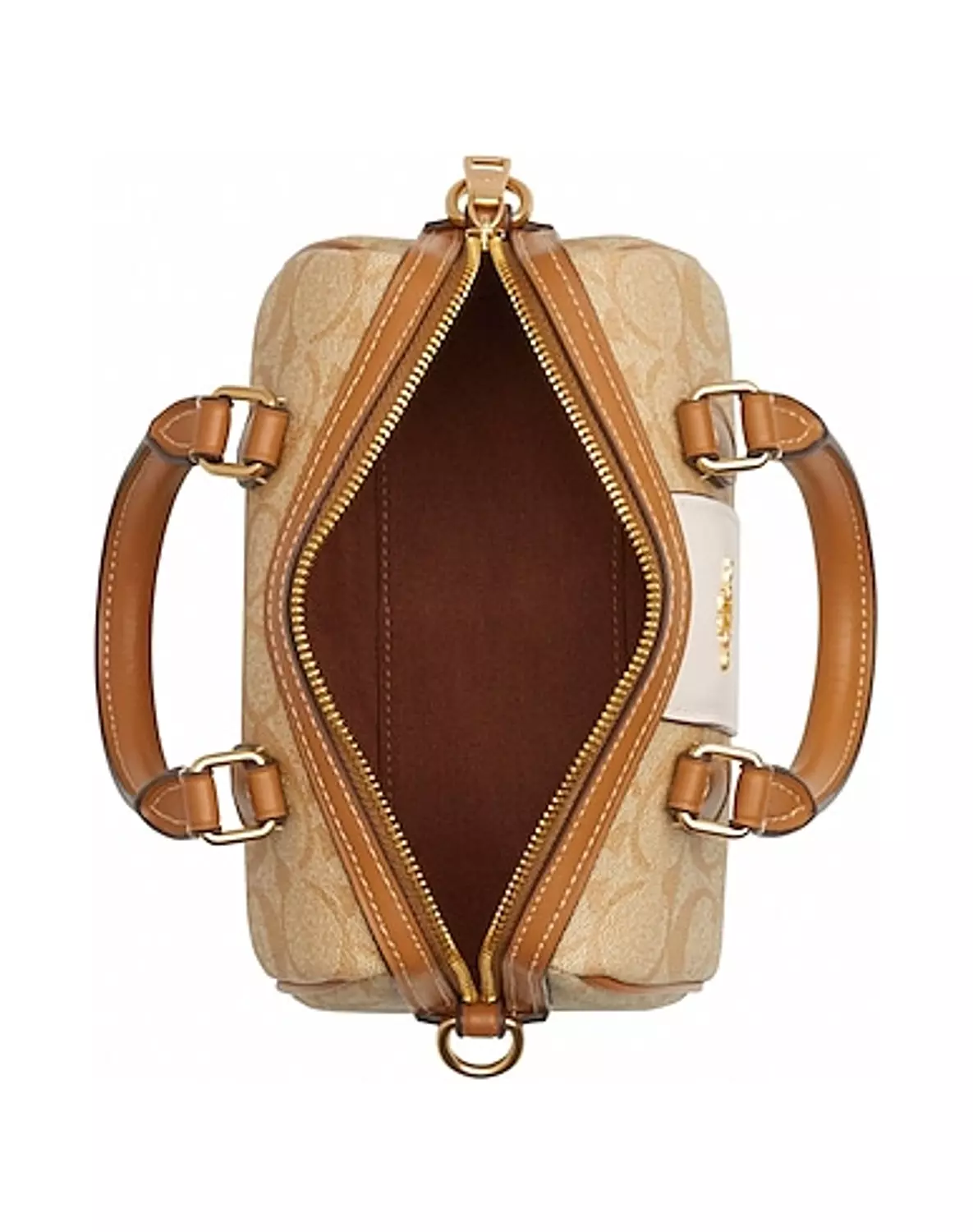Mini rowan crossbody in signature canvas with leather stripe 2