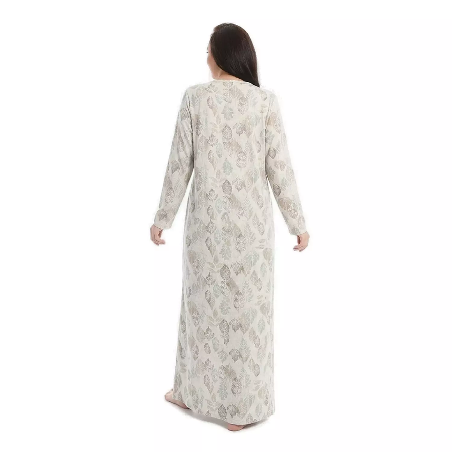 Women Summer Nightgown - 2484 - Beige - 1 4