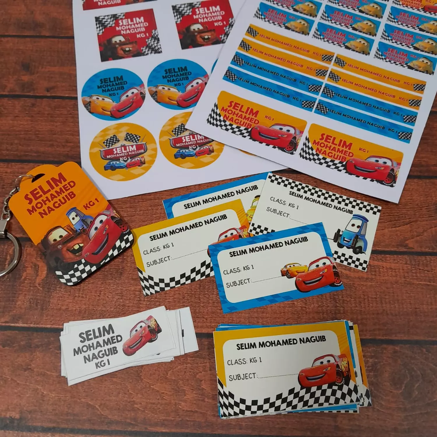 Cars School Labels | Seven Days Design Studio