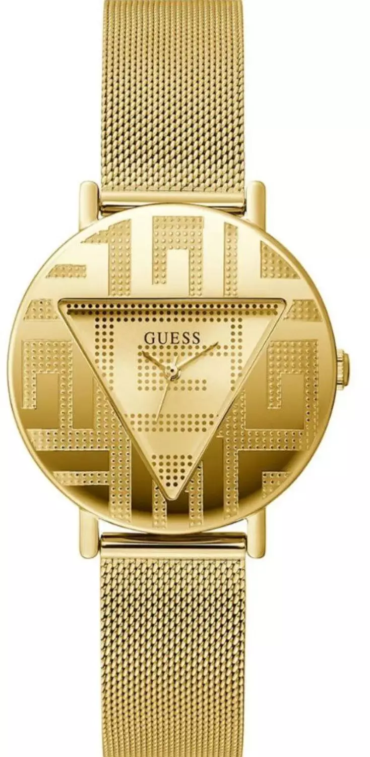 GUESS Gold-Tone Triangle Watch hover image