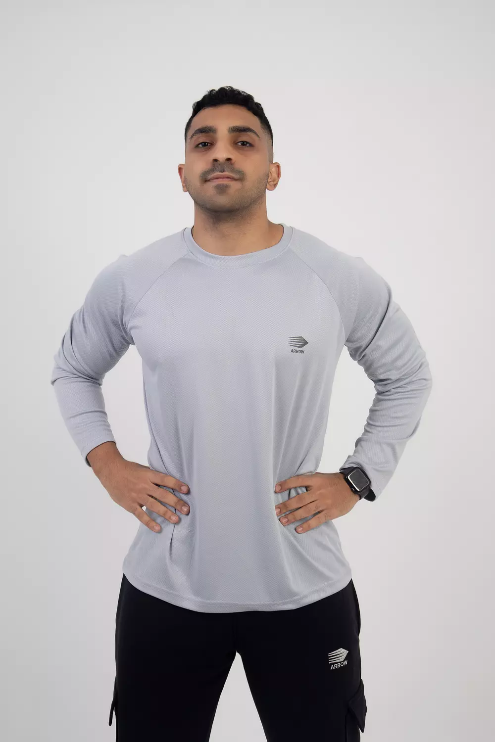 Grey Long Sleeve  T-Shirt image