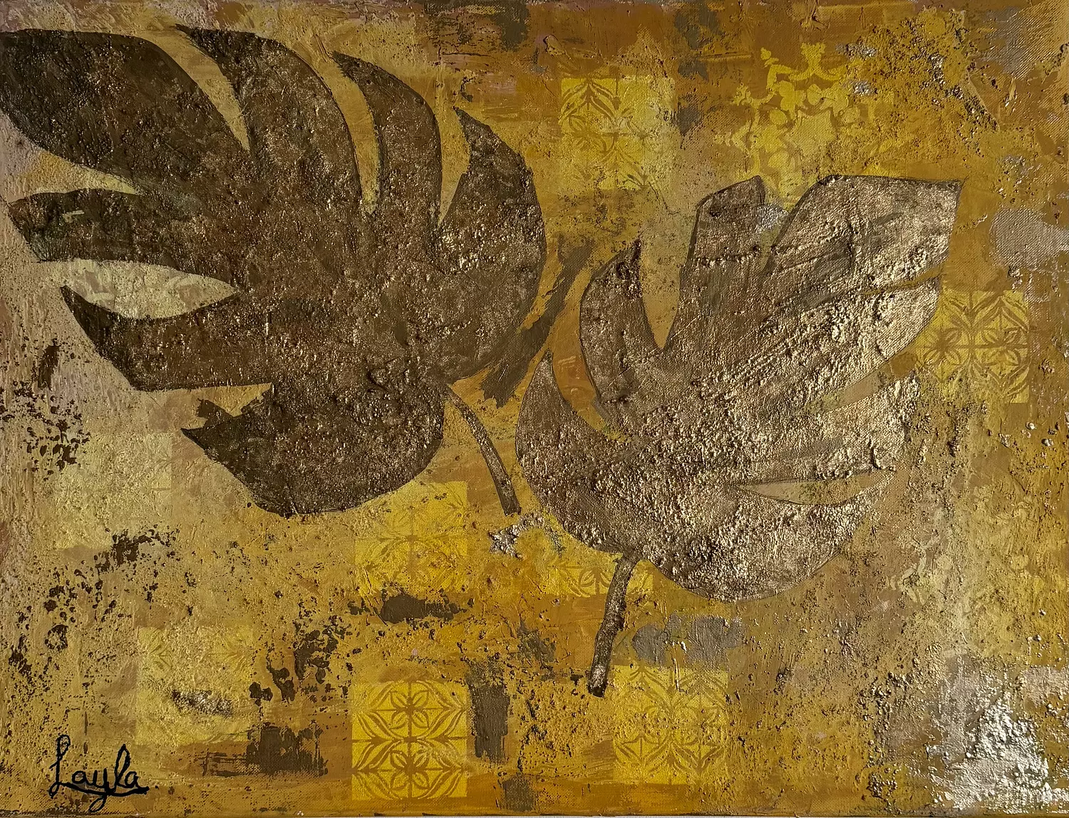 The golden leaves  image