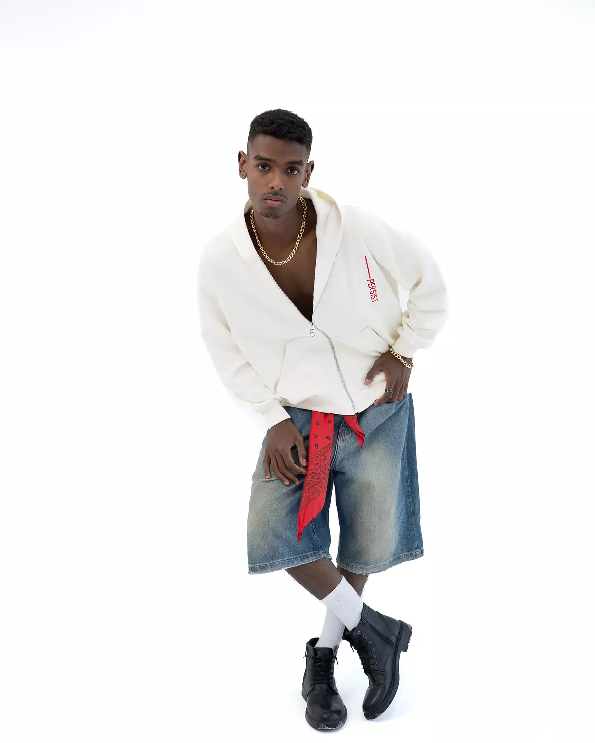 Persist ZIP UP Sweatshirt _ White 6