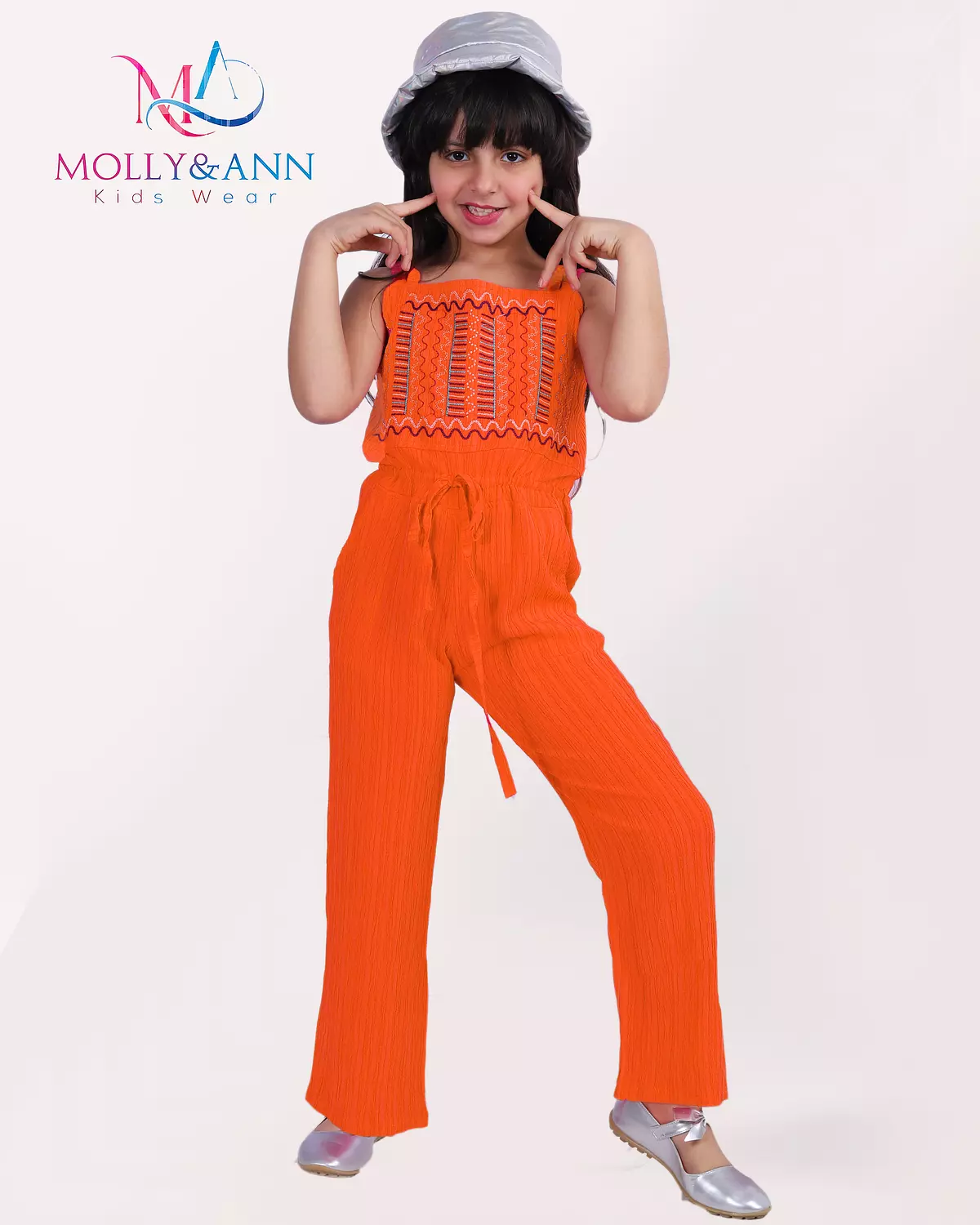 Cute Embroidered Jumpsuit image